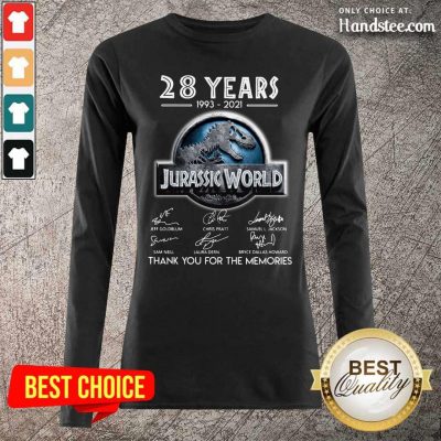 Hot 28 Years 1993 2021 Jurassic World Long Sleeved - Design by Handstee.com