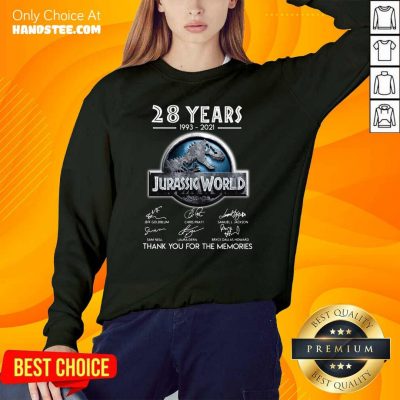 Hot 28 Years 1993 2021 Jurassic World Sweater - Design by Handstee.com