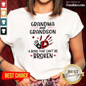 Hot Grandma 14 Grandson Bond Ladies Tee - Design by Handstee.com