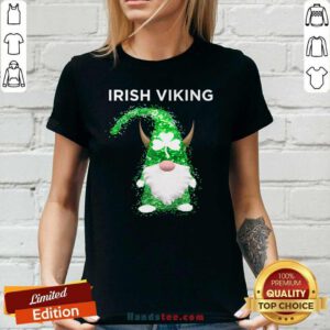 Irish 5 Viking Funny Nisse Gnome Ladies Tee - Design by Handstee.com
