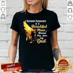 Love Heaven 6 Beautiful Dad Ladies Tee - Design by Handstee.com