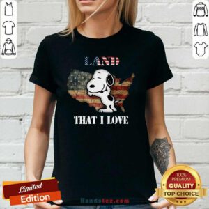 Nice 1 Snoopy Land Map Love Ladies tee - Design by Handstee.com
