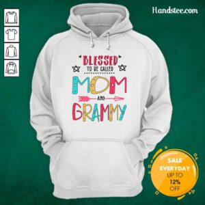 Nice Blessed 2 Grammy Mother Hoodie - Design by Handstee.com