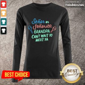 Overjoyed Grandpa To Be Gender Reveal 9 Long-Sleeved - Design By Handstee.com
