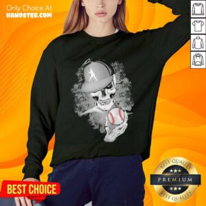 Overjoyed Punisher Skull Baseball Sweater