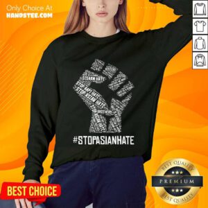 Positive Stop Asian Hate Hand Brothers Sweater