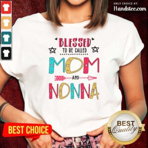 Pretty Blessed 8 Nonna Mother Ladies Tee - Design by Handstee.com