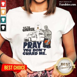 Relaxed Church Pray Guard Me Basketball Ladies Tee