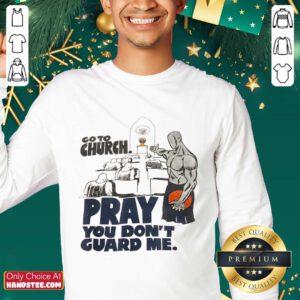 Relaxed Church Pray Guard Me Basketball Sweater