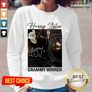 Super Amused Harry Styles Grammy Winner Long-Sleeved - Design By Handstee.com