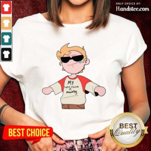 Super Amused My Superpower Is Anxiety Ladies Tee - Design By Handstee.com