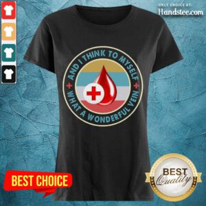 Super Positive And I T hink To Myself 7 Ladies Tee - Design By Handstee.com