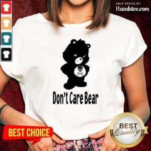 Surprised 7 Dont Care Bear Ladies Tee - Design by Handstee.com