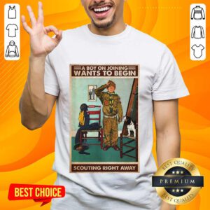 Surprised A Boy Joining Wants Scouting Shirt