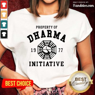 Surprised Dharma 1977 Initiative Ladies Tee