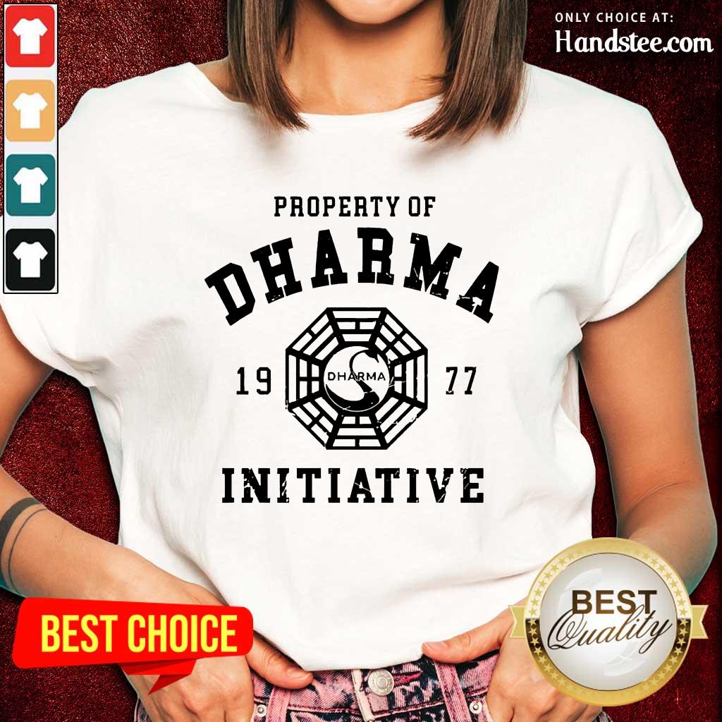 Surprised Dharma 1977 Initiative Ladies Tee Surprised Dharma 1977 Initiative Ladies Tee