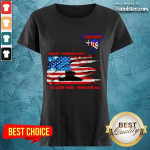 Terrific Rocket 3 Freedom American Flag Ladies Tee