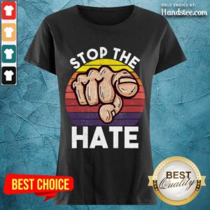 Terrific Stop Asian Hate Hand Vintage Ladies Tee