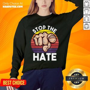 Terrific Stop Asian Hate Hand Vintage Sweater