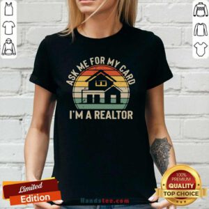 Top Ask Me 8 Realtor Vintage Ladies Tee - Design by Handstee.com