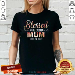 Top Blessed 6 Flower Mother Ladies Tee - Design by Handstee.com