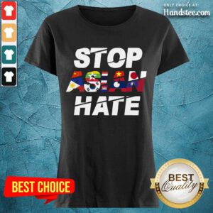 Wonderful Stop Asian Hate Flag Terrific Ladies Tee