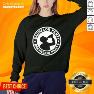 Amused Bachelor Party Drinking Wine Bottles Sweater