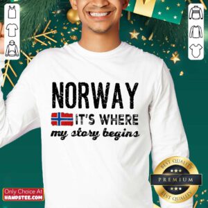Amused Norway It's Where My Story Begins Sweater