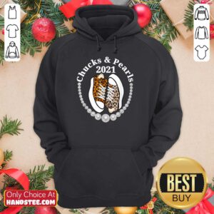 Confident Chucks And Pearls 2021 Leopard Hoodie