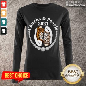 Confident Chucks And Pearls 2021 Leopard Long-Sleeved