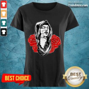 Confident Girl Rose Love Fuck Ladies Tee