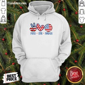 Confident Peace Love America Hoodie