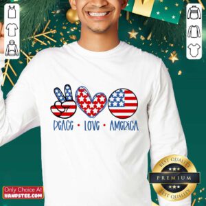 Confident Peace Love America Sweater