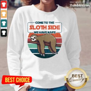 Cute Come To The Sloth Side We Have Naps Vintage Long-Sleeved