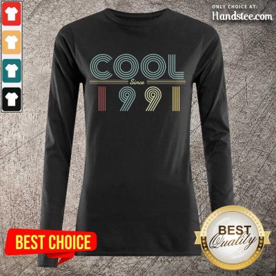 Delighted Cool Since 1991 Birthday Vintage Long-Sleeved