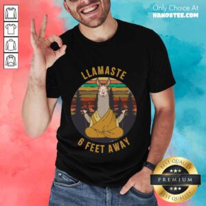 Delighted Llamaste 6 Feet Away Vintage Shirt