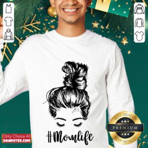 Delighted Mom Life Hair In Bun Sweater