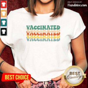 Delighted Vaccinated 2021 Vintage Ladies Tee