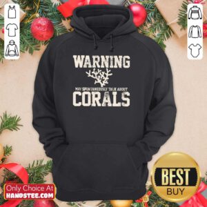 Delighted Warning Coral Aquarist Hoodie