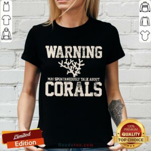 Delighted Warning Coral Aquarist V-neck