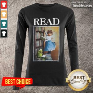 Disney Miss Piggy And Kermit Muppets Read Long-Sleeved