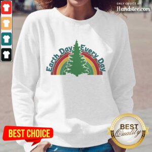 Ecstatic Earth Day Every Day Rainbow Long-Sleeved