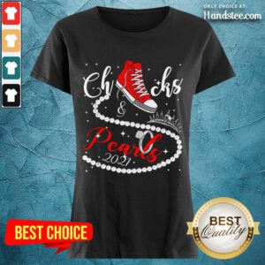Excited Chucks And Pearls 2021 Ladies Tee