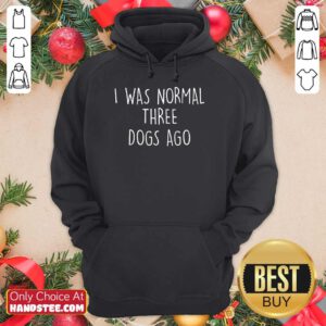 Excited I Was Normal Three Dogs Ago Hoodie