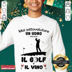 Excited Mai Sottovalutare Un Uomo Il Golf Il Vino Sweater