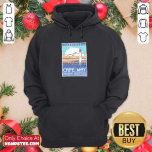 Funny Explore Cape May New Jersey Lighthouse Poster Hoodie