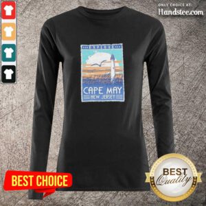 Funny Explore Cape May New Jersey Lighthouse Poster Long-Sleeved