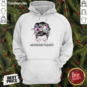 Girl Bun Hair Glasses Respiratory Therapist Hoodie