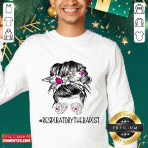 Girl Bun Hair Glasses Respiratory Therapist Sweater