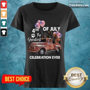 Good 4th Of July The Greatest Celebration Ever Dachshund Ladies Tee